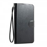 Wholesale Samsung Galaxy Note 3 Slim Flip Leather Wallet Case (Black Black)